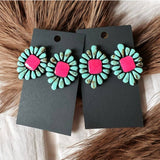 Pretty In Pink Clay Earrings