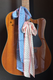Denim Blue Horseshoe Twilly
