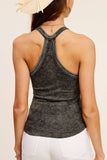 Mineral Washed Y Back Tank Top