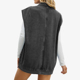 Jordyn Oversized Denim Vest • Washed Black or Denim