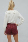Fallon Studded Suede Shorts