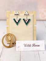 Solstice Edge Stone Drop Earrings • Multiple Options