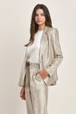 Shiny Twill Blazer