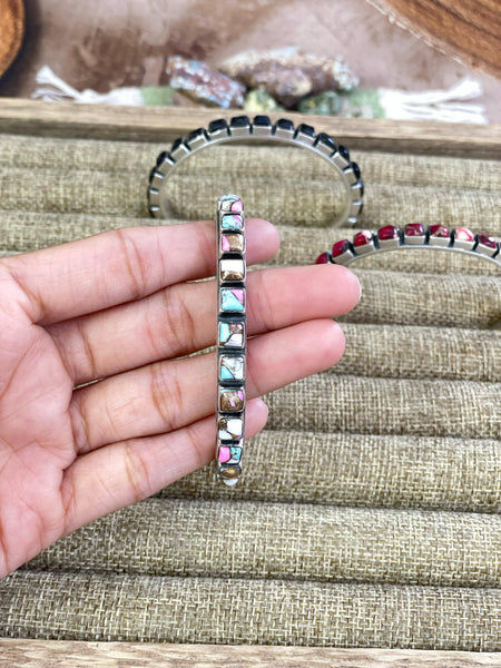 Cotton Candy Turquoise Cuff Bracelet
