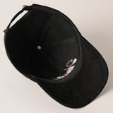 Howdy Embroidered Suede Baseball Hat
