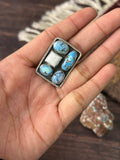 Golden Hills with White Adjustable Ring