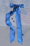 Denim Blue Horseshoe Twilly