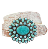 Turquoise Flower Belt
