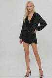 Fallon Studded Suede Shorts