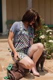 Check It Romper • Blues