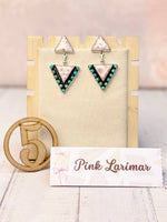 Solstice Edge Stone Drop Earrings • Multiple Options