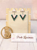 Solstice Edge Stone Drop Earrings • Multiple Options