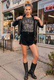 Fallon Studded Suede Shorts