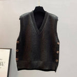 Vintage Vibes Sweater Vest • Black or Khaki