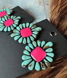 Pretty In Pink Clay Earrings